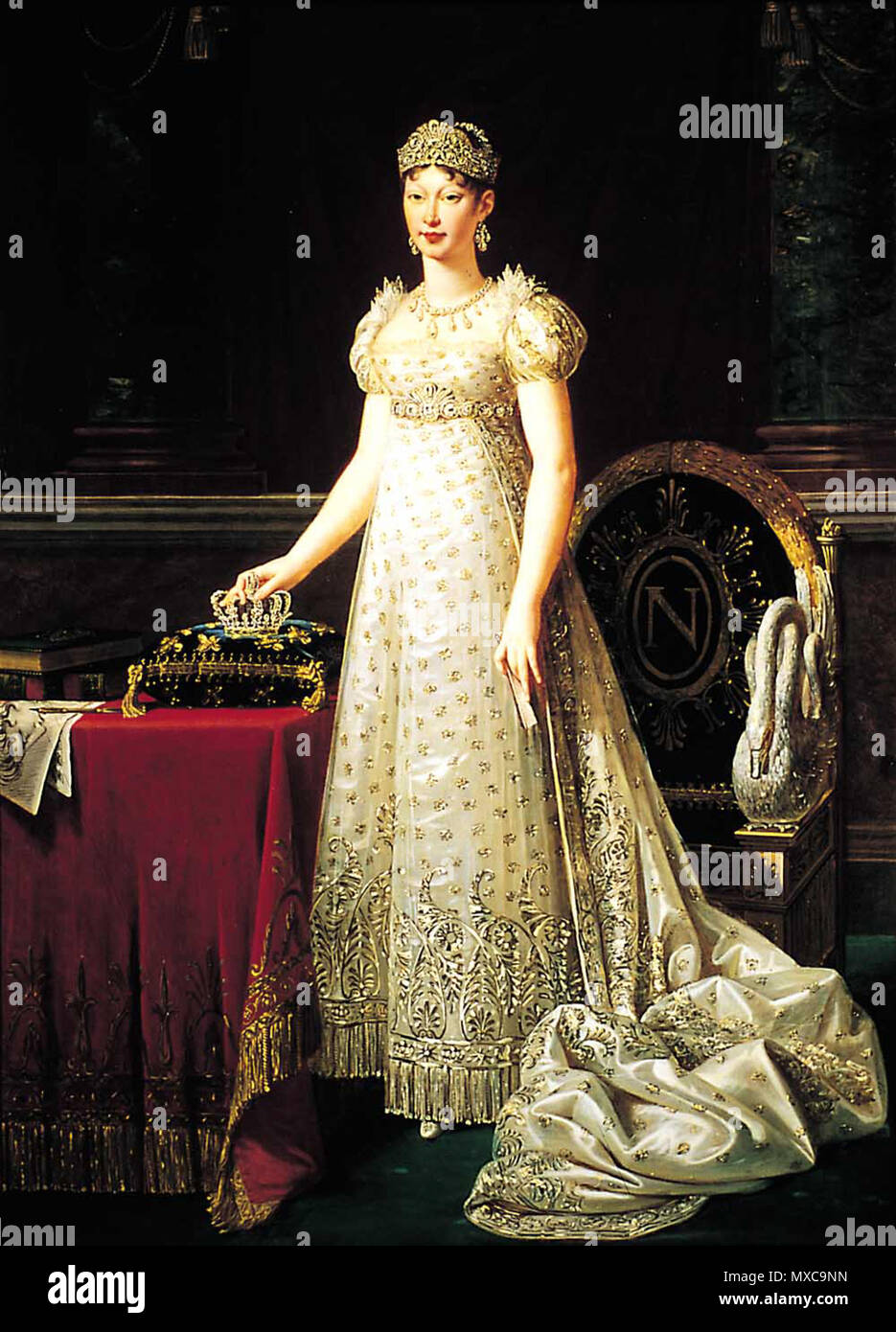 . Anglais : Marie-Louise d'Astria, Impératrice des Français . vers 1810. 399 Inconnu Marie-Louise d'Autriche, Impératrice des Français Banque D'Images