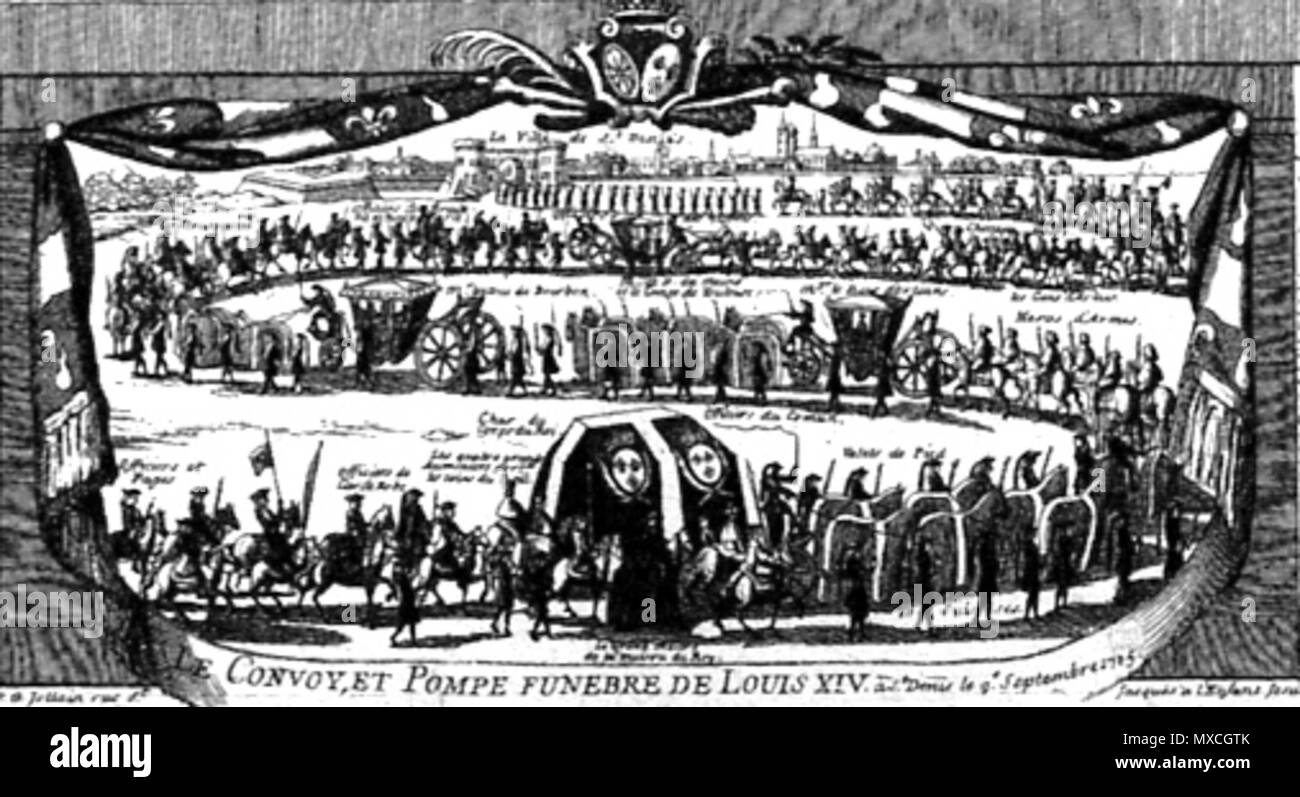 379 Louis14-mort Banque D'Images