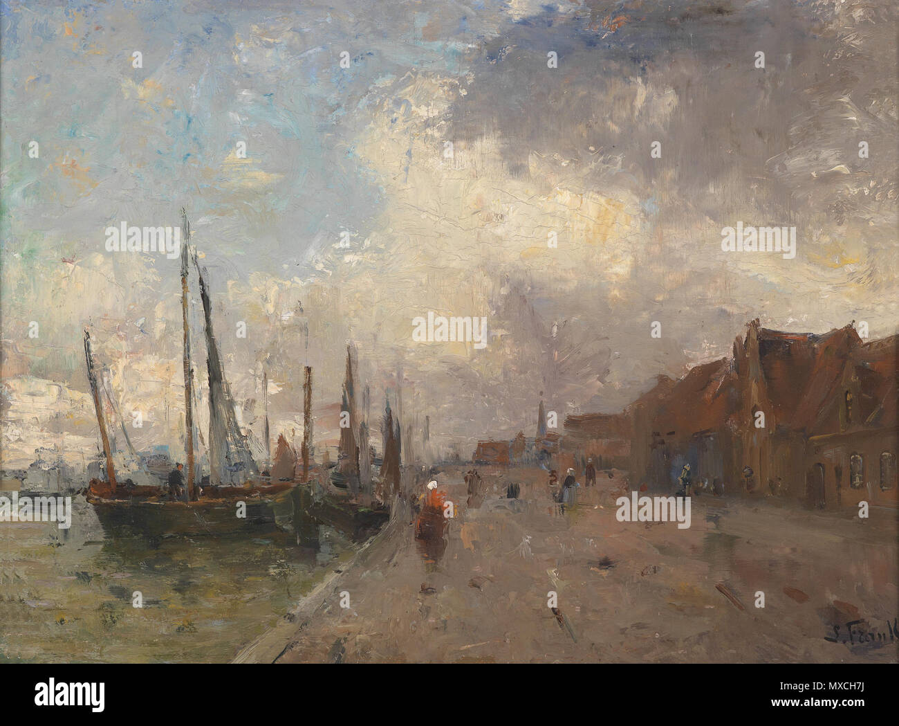 380 Lucien Frank Le Chenal à Nieuport Banque D'Images