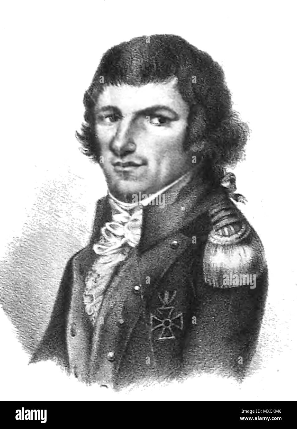 . Anglais : Marcin Molski . 19e siècle. Plaque anonyme 396 Marcin Molski Banque D'Images