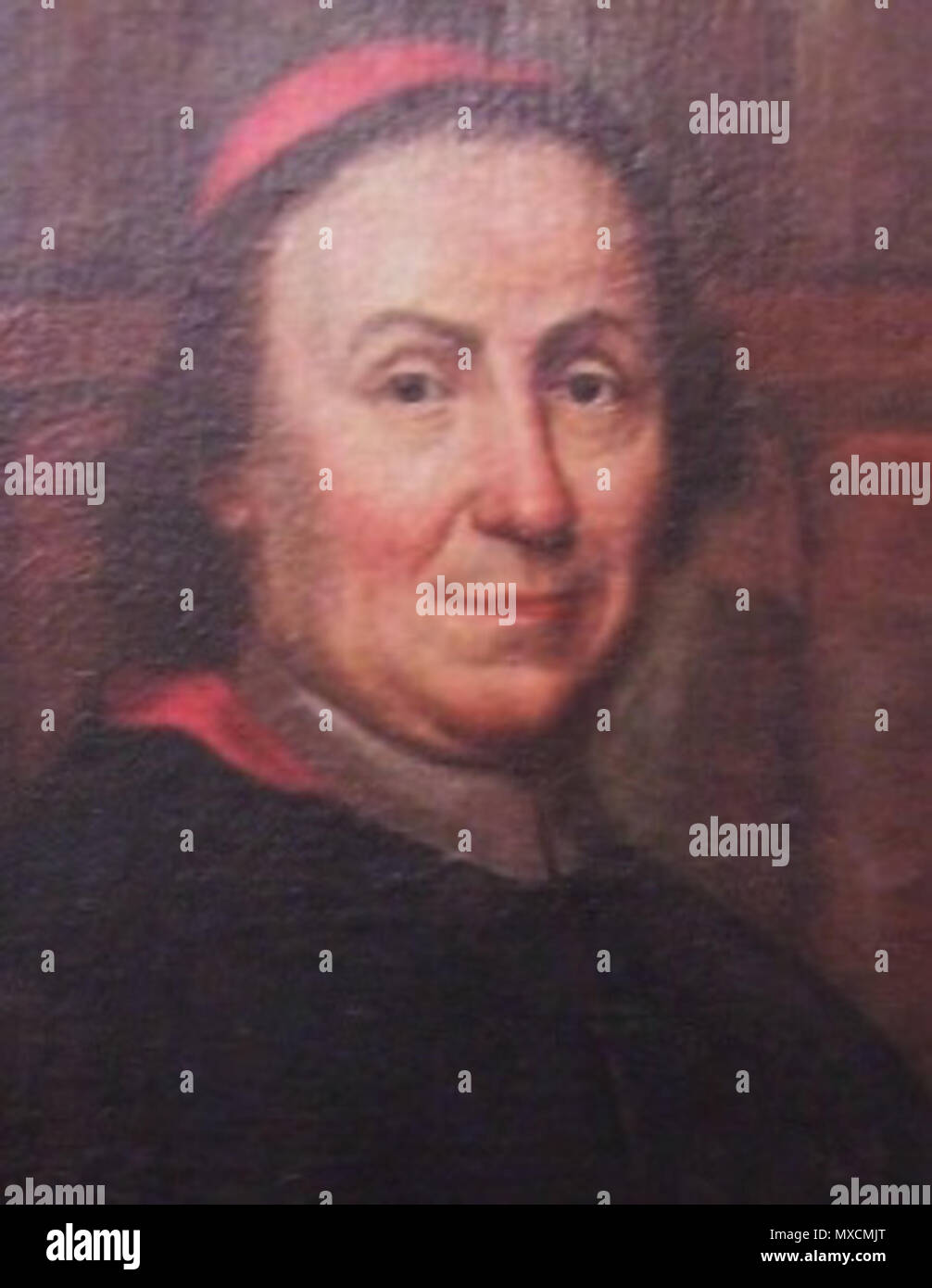 . Deutsch : Kardinal Angelo Maria Quirini . avant 1755. Inconnu 46 Angelo Maria Quirini (détail) Banque D'Images