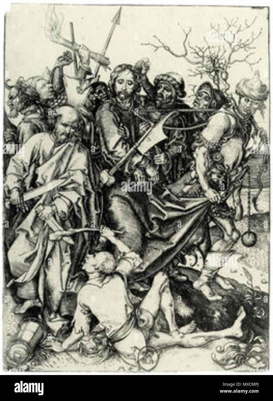 . Deutsch : Martin Schongauer, Die Gefangennahme Christi, Kupferstich, Lehrs 20. 8 avril 2014, 18:43:38. Martin Schongauer (1448-1491) peintre et graveur allemand Description Date de naissance/décès vers 1450 2 février 1491 Lieu de naissance/décès Colmar Colmar, lieu de travail de Breisach Breisach contrôle d'autorité : Q155575 : 166391275 VIAF ISNI : 0000 0001 2128 7926 ULAN : 500028143 RCAC : n79021853 : WGA, Martin Schongauer Martin Schongauer WorldCat 403 Gefangennahme - Christi (L 20) Banque D'Images