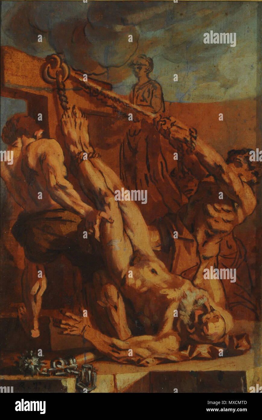 . Le Martyre de Saint Pierre . Español : 'Martirio de San Pedro' . 6 mai 2015. MNBAArgentina 404 Martirio de San Pedro Banque D'Images