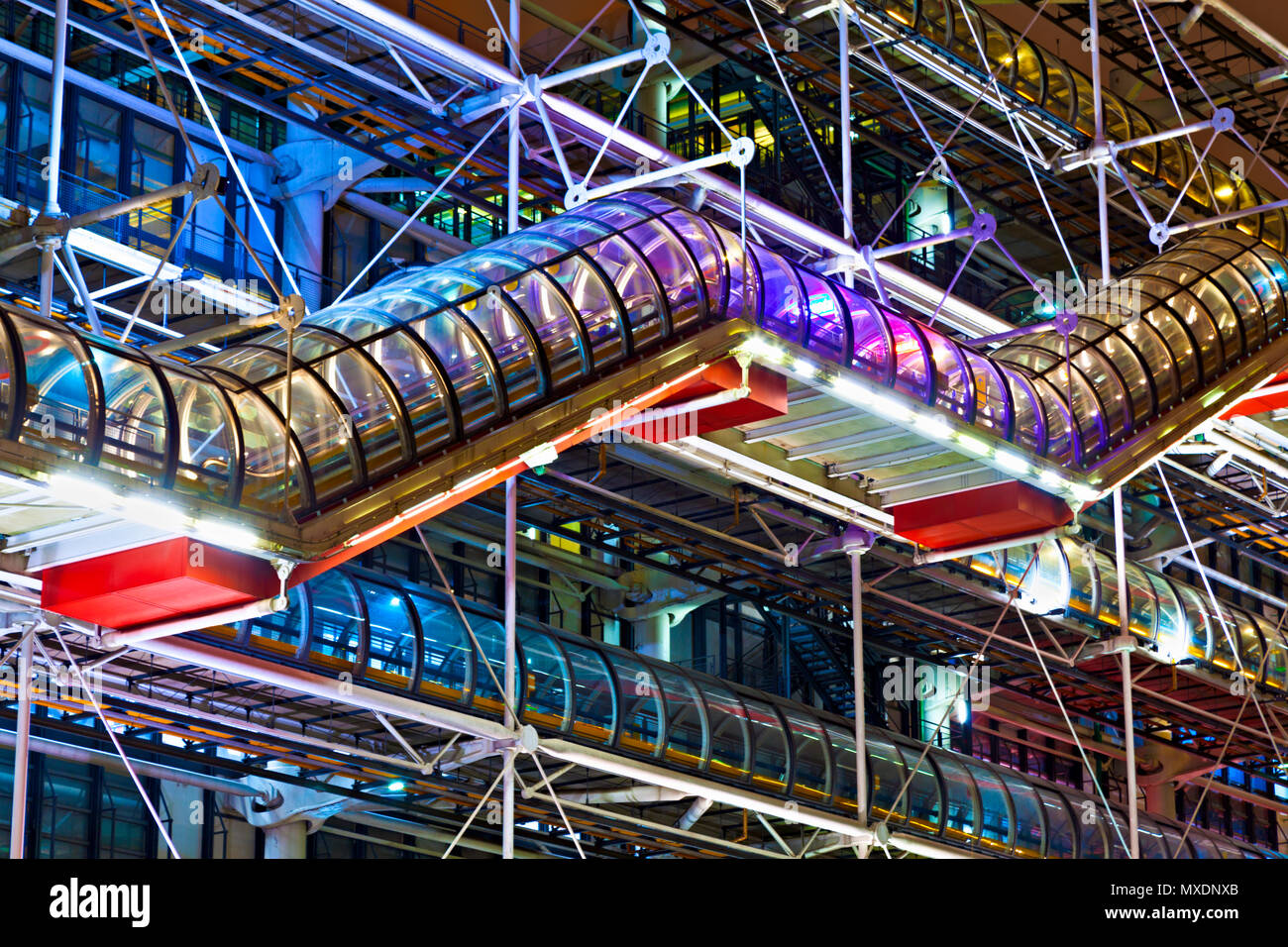 Centre Pompidou, Paris, France. Banque D'Images
