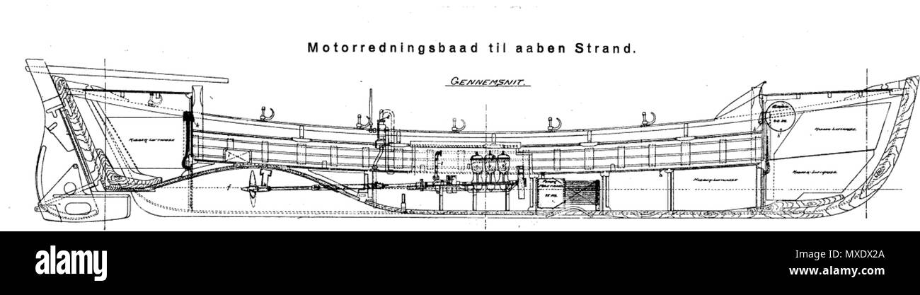 427 Moterredningsbåd 1 Banque D'Images