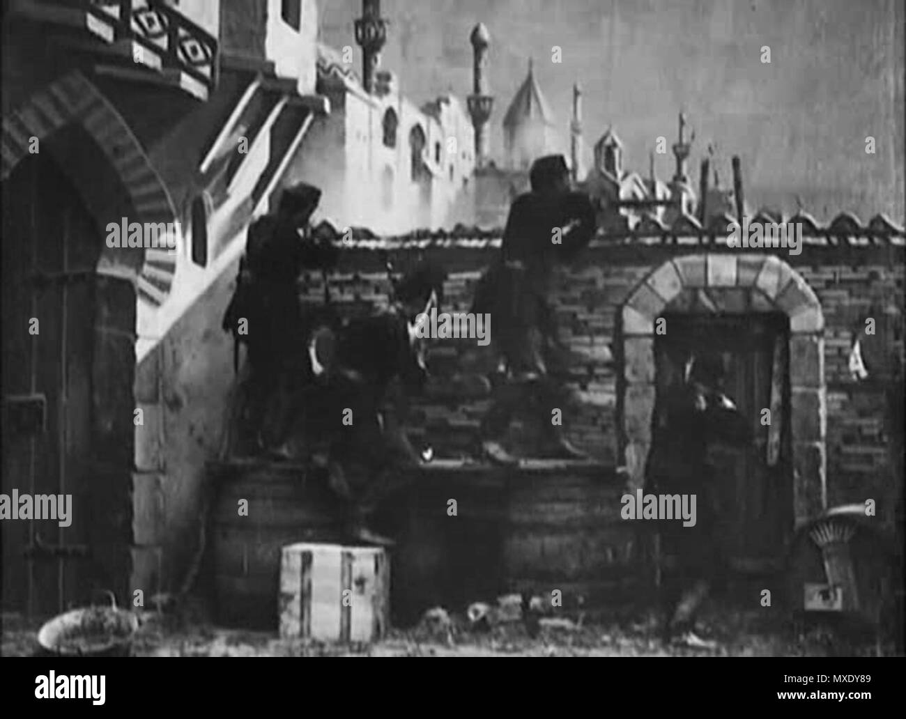 435 Méliès, la prise de Tournavos (star du film 106, 1897) Banque D'Images