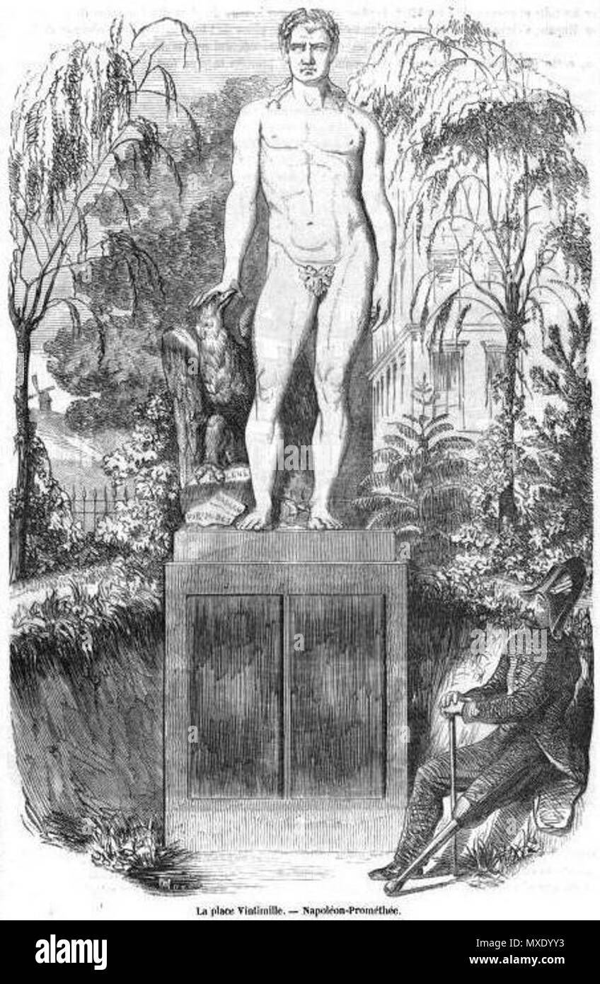 Napoléon-Prométhée 438, square Sainte-Hélène Banque D'Images