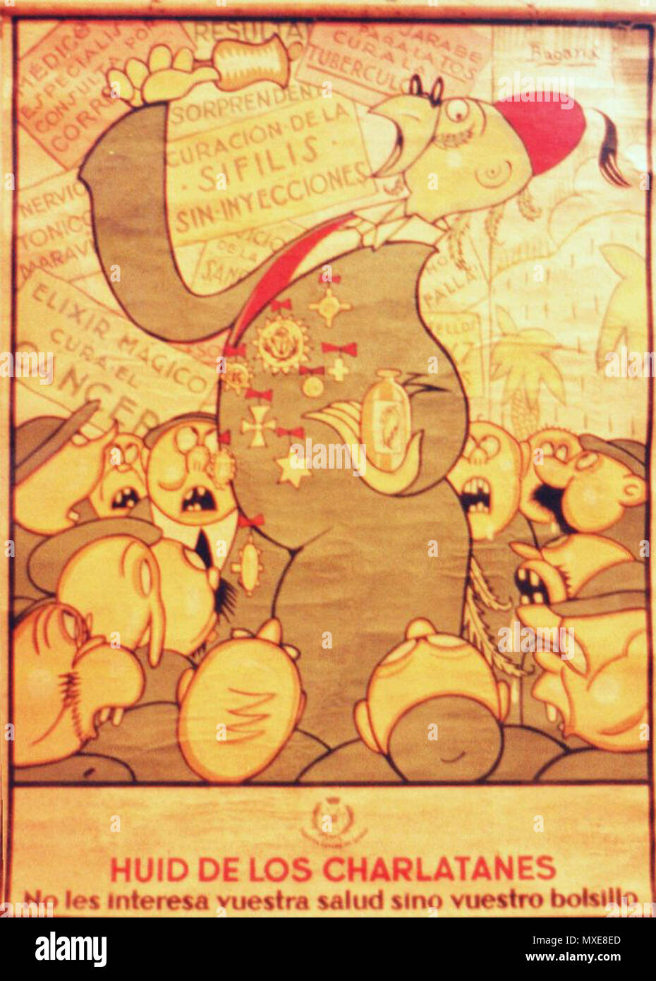 375 Lluís Bagaria.Cartell la syphilis 0087 Banque D'Images