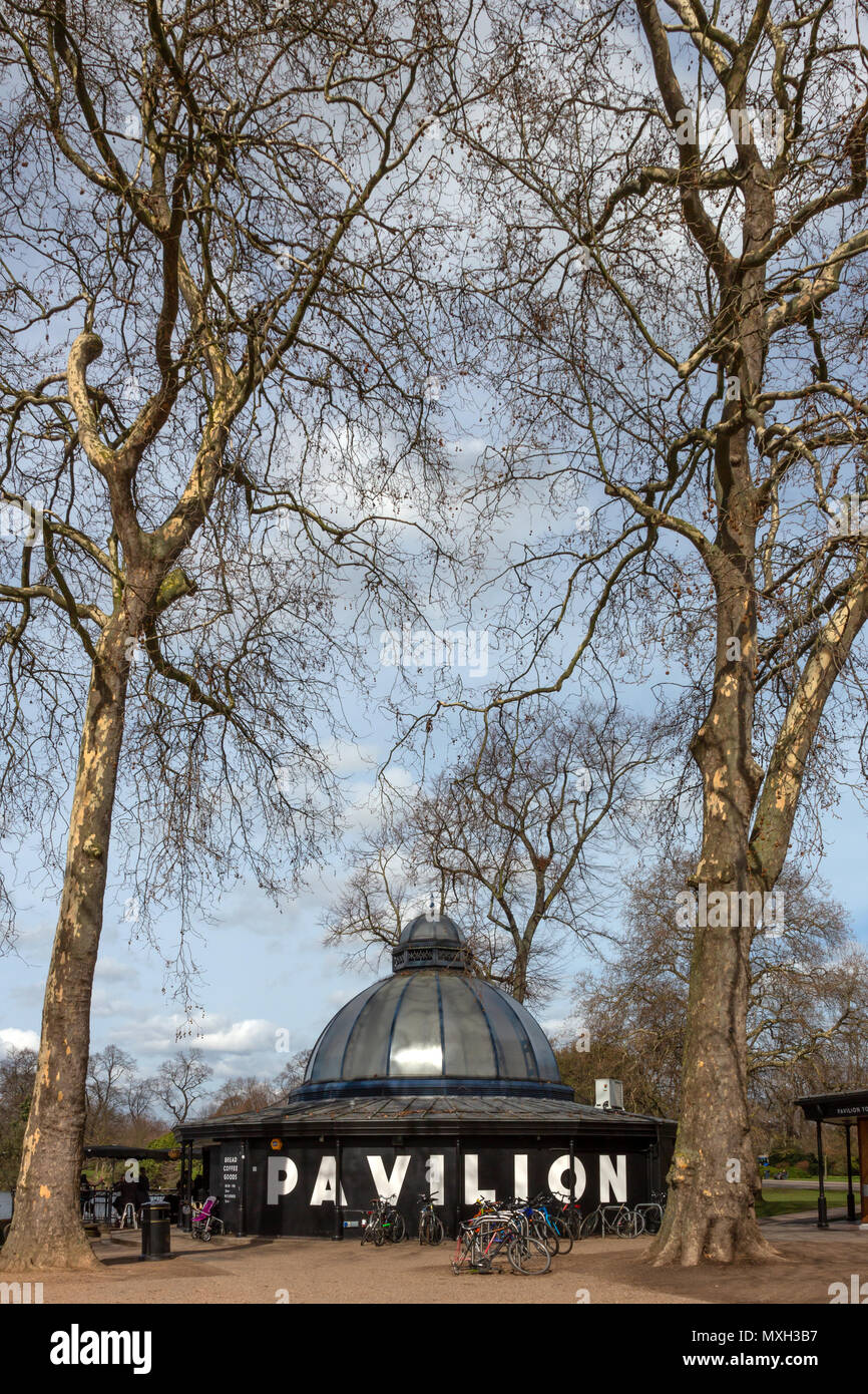 Pavilion Cafe, Victoria Park, London, Londres, Royaume-Uni Banque D'Images