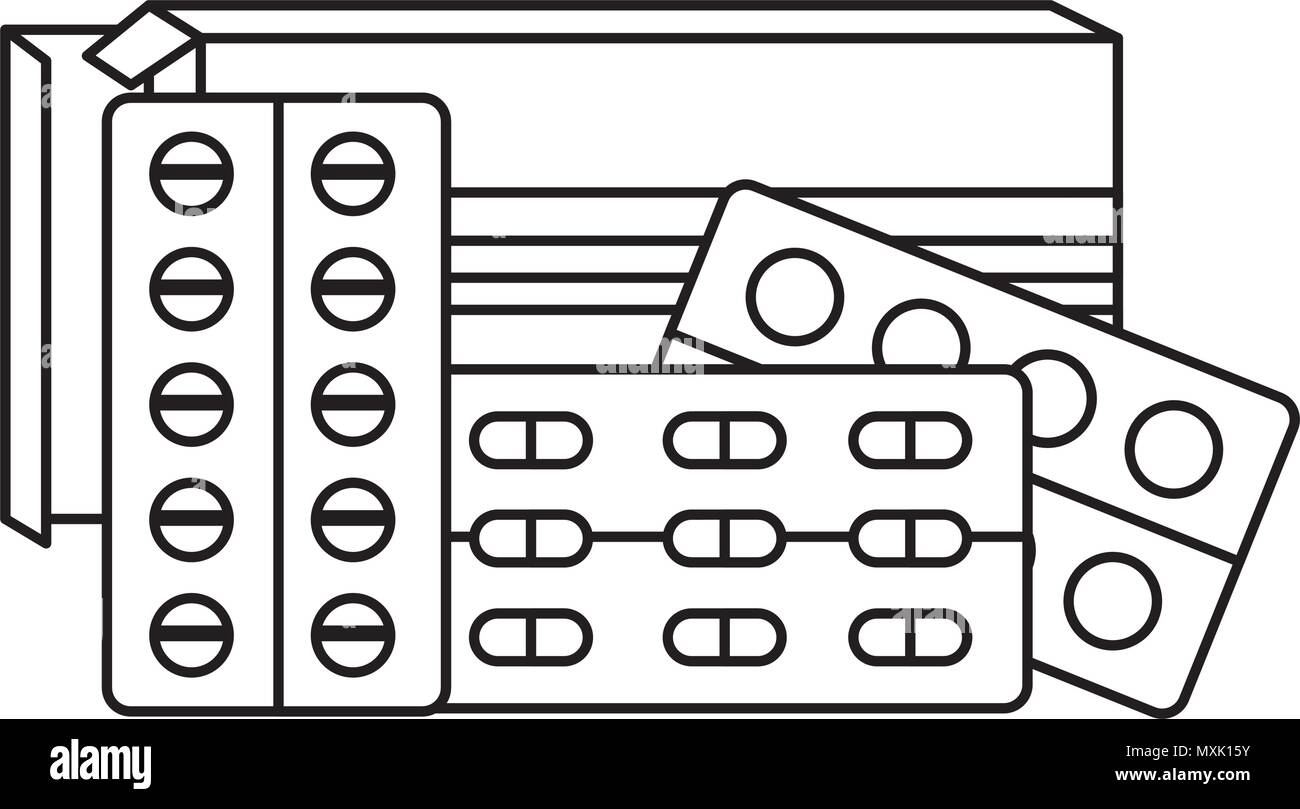 Médicaments comprimés icône illustration design vecteur isolé Illustration de Vecteur