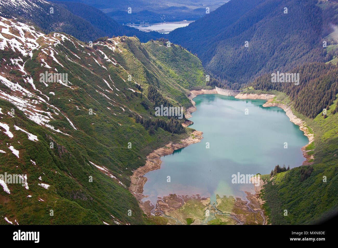 Suis Gletschersee Mendenhall-Gletscher, Juneau, Alaska, USA, Nordpazifik | Glacier lake at Mendenhall Glacier, Alaska, USA, du Pacifique Nord Banque D'Images