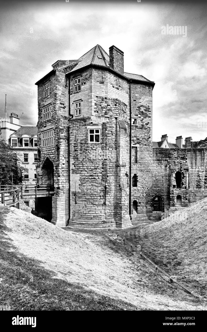 Newcastle sur Tyne Porte Noire Museum Castle Garth Banque D'Images