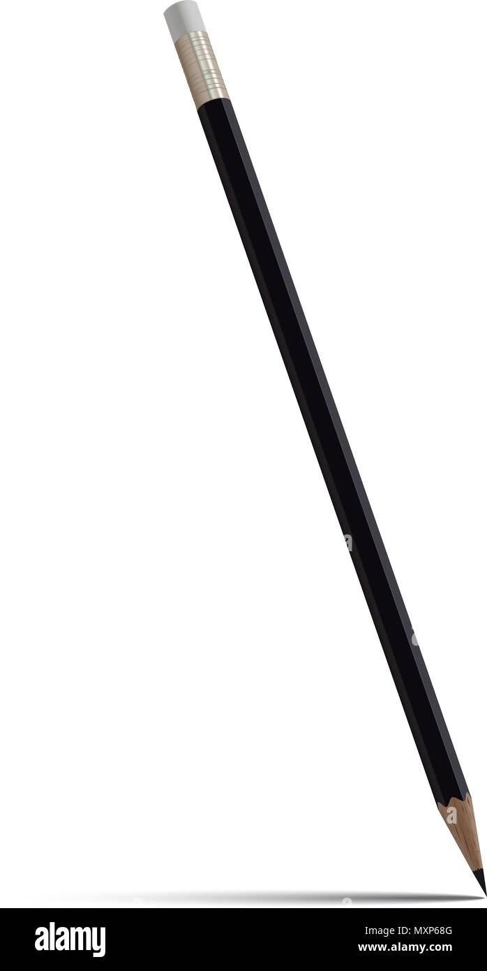Vector illustration d'aiguisé crayon détaillé isolé sur fond blanc Illustration de Vecteur