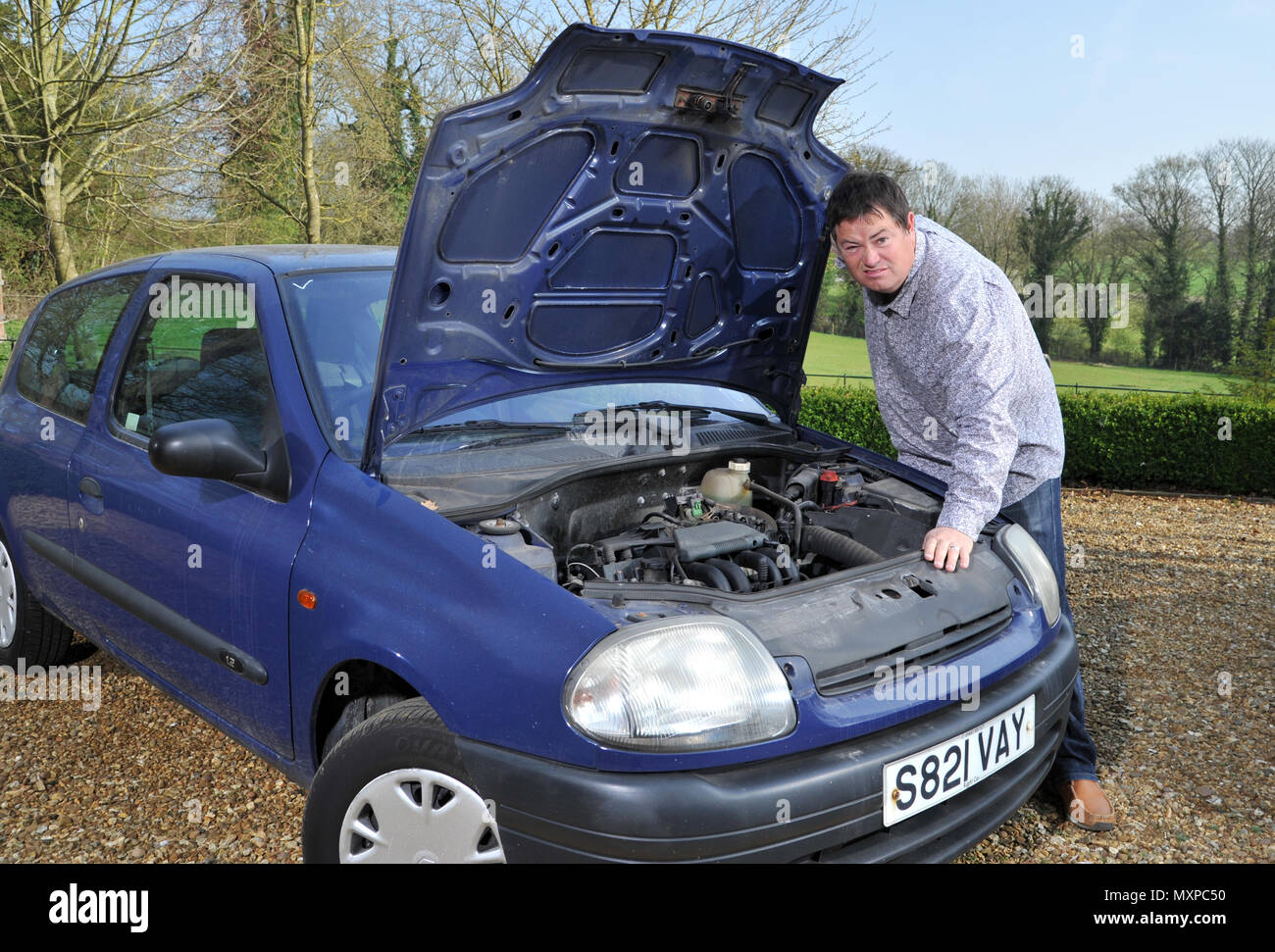 Wheeler Dealer présentateur Mike Brewer Banque D'Images