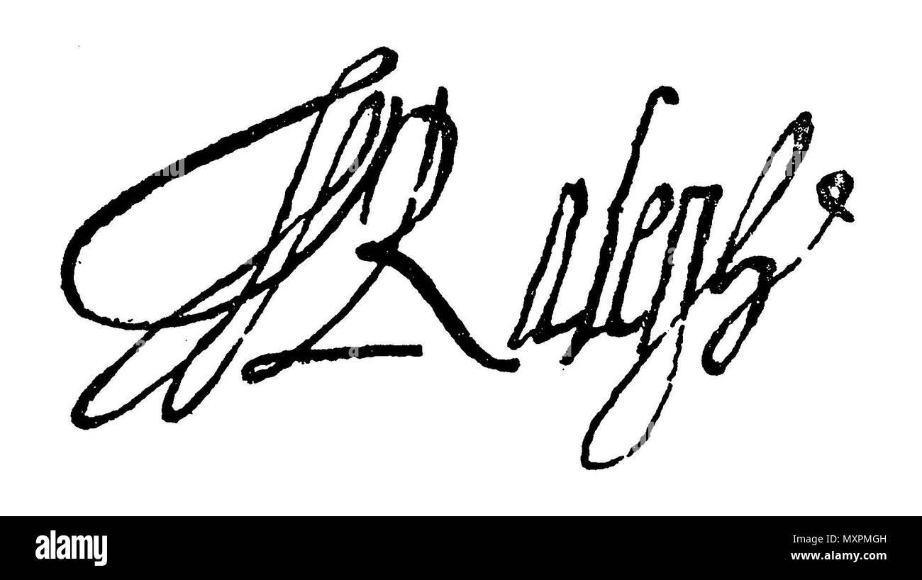 Sir Walter Raleigh (1554-1618), aristocrate anglais, écrivain, poète et explorateur, signature, Banque D'Images
