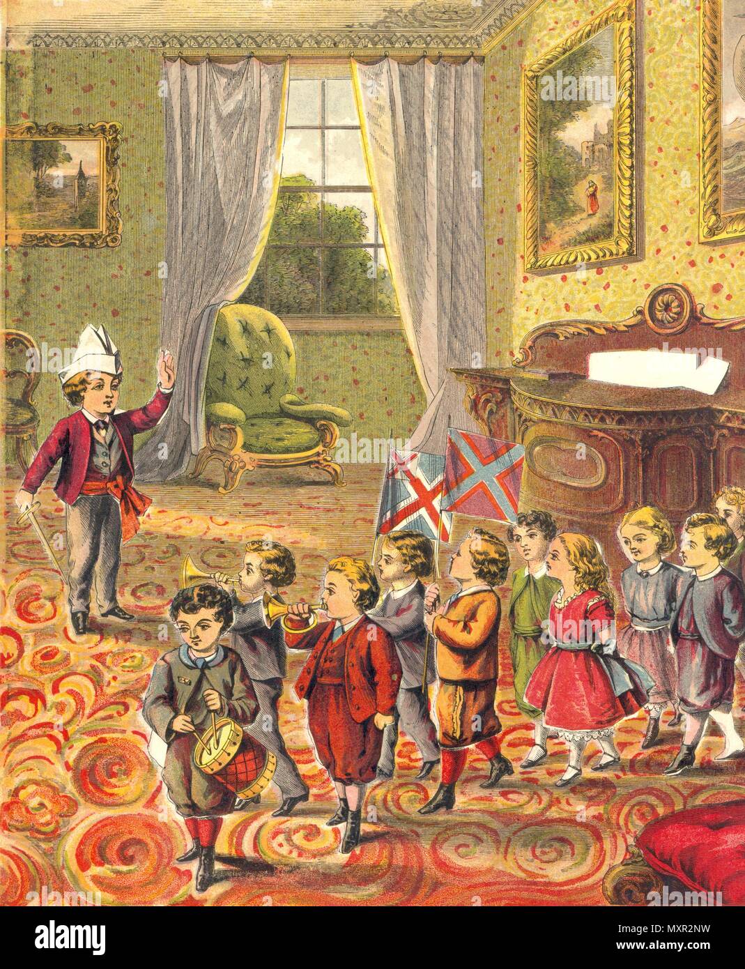 Illustration de Warne's photo jouet Puzzle Book 1874 Banque D'Images