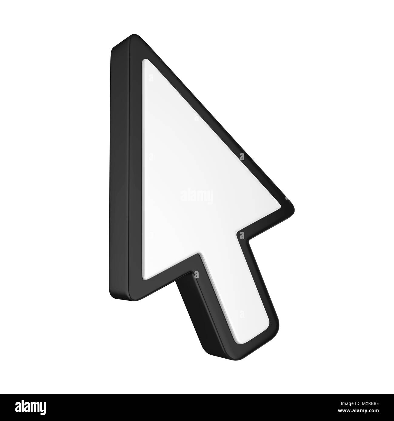 Curseur souris isolés de flèche Banque D'Images