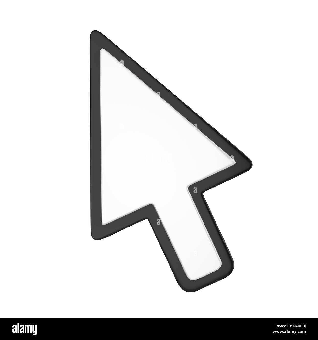 Curseur souris isolés de flèche Banque D'Images