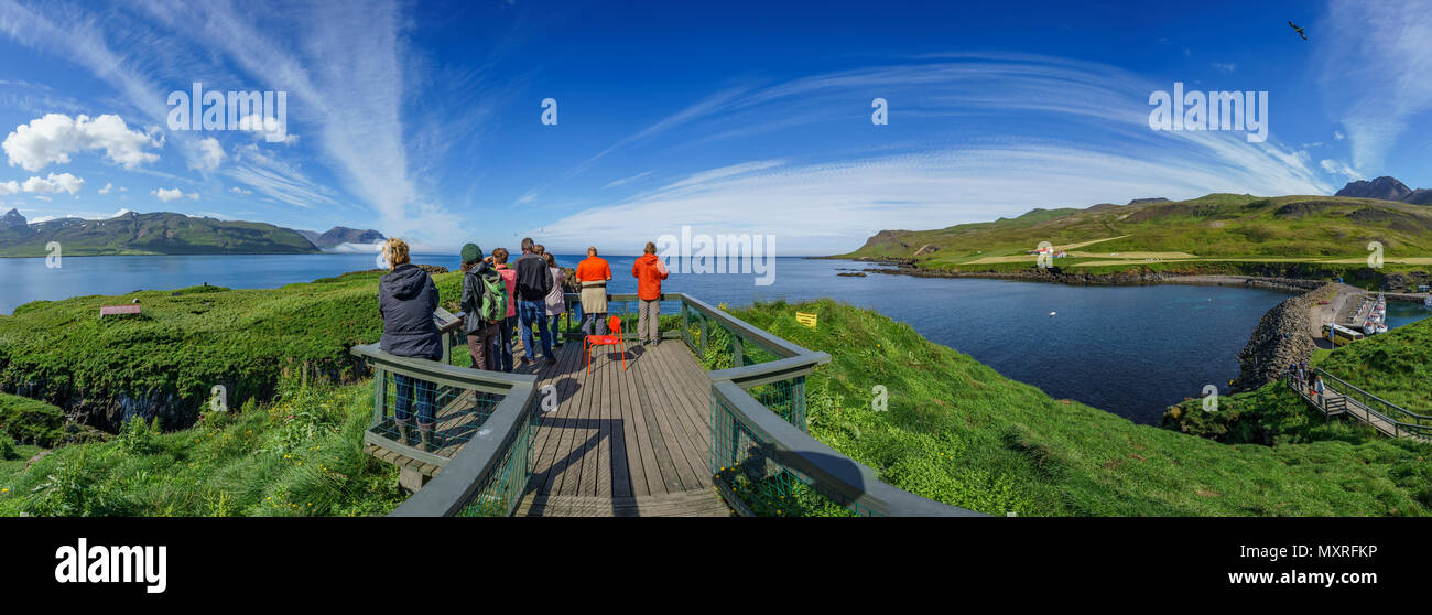 Summertime Borgarfjordur Eystri, à l'Est de l'Islande Banque D'Images