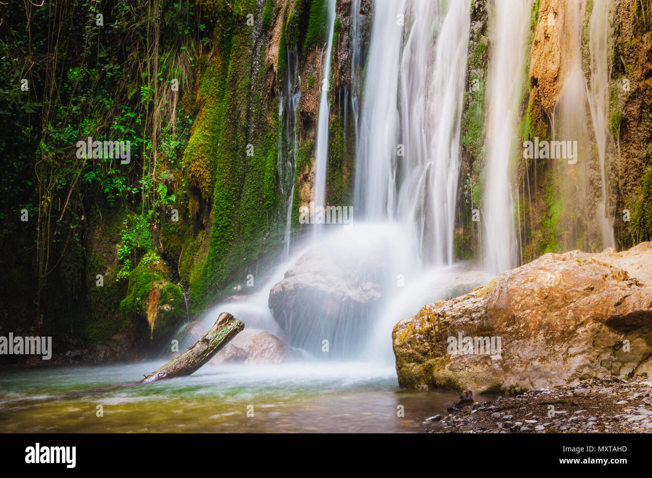 Randonnée Cascades, Ferriere's Valley, Côte d'Amalfi, Italie Banque D'Images