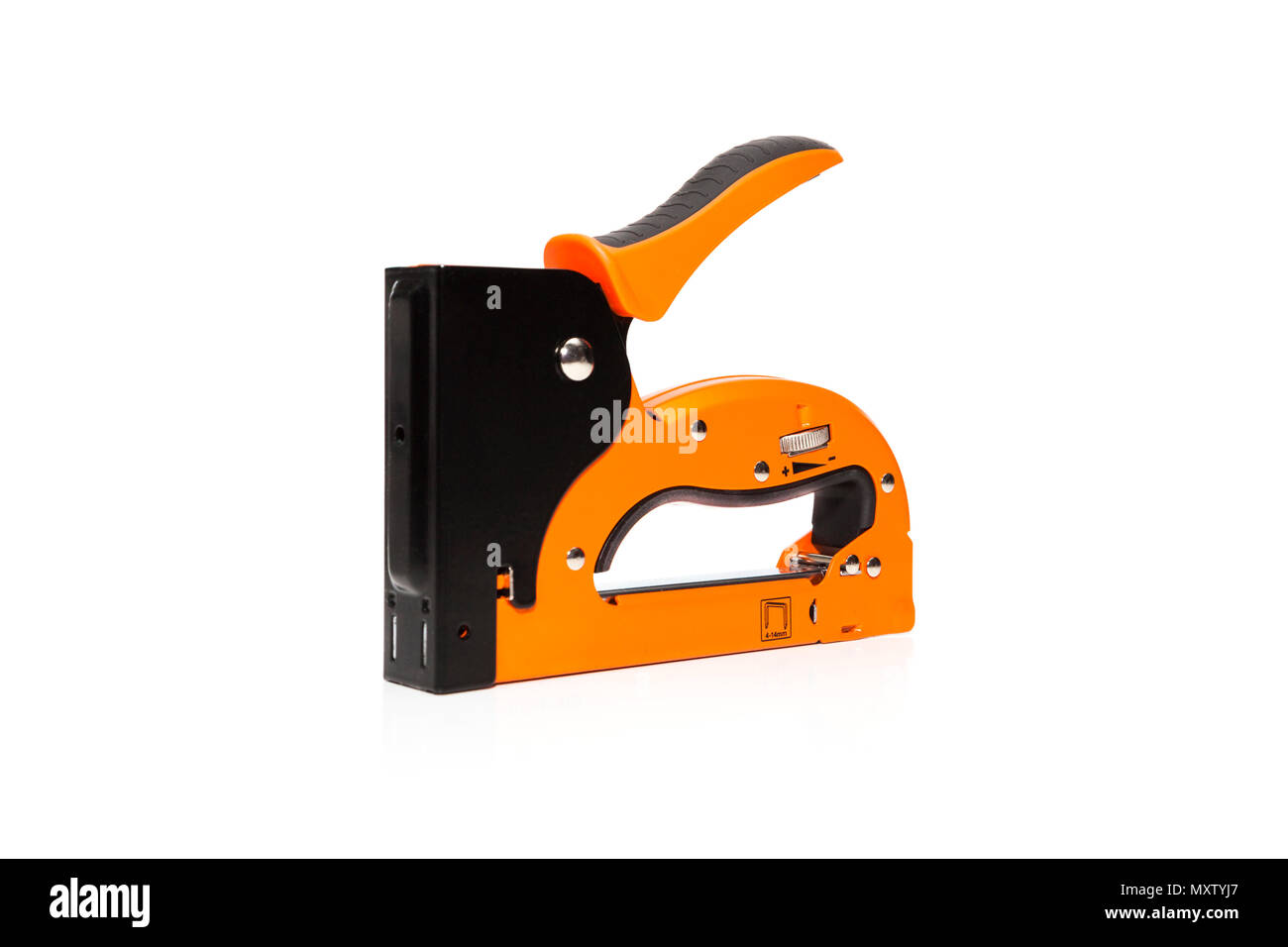 Agrafeuse industrielle isolated on white bacground Banque D'Images