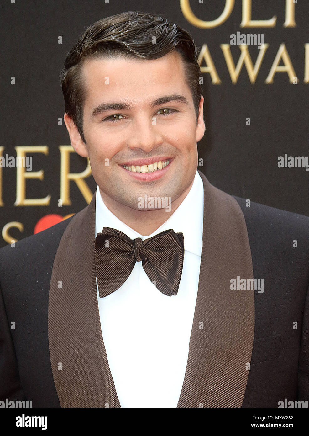 08 avril 2018 - Joe McElderry assistant à l'Olivier Awards avec Mastercard, Royal Albert Hall à Londres, Angleterre, RU Banque D'Images