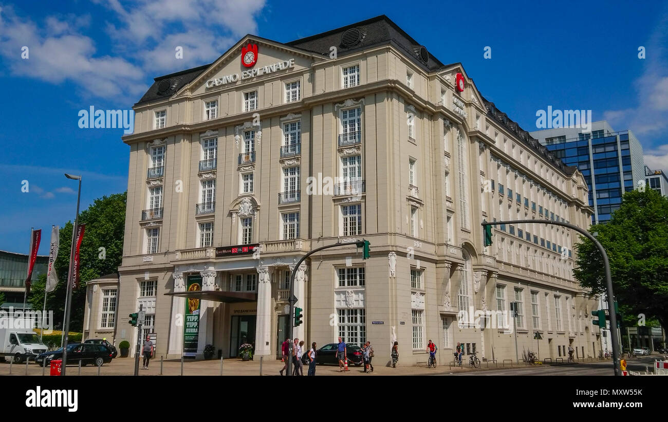 Hambourg Casino Esplanade bâtiment Banque D'Images