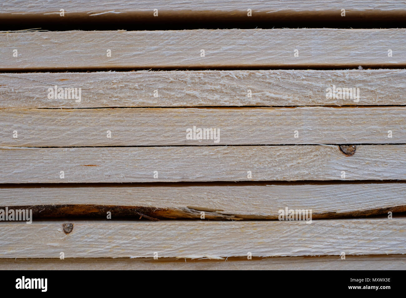 Bois de construction en bois - texture - Conseils et bandes - Banque D'Images
