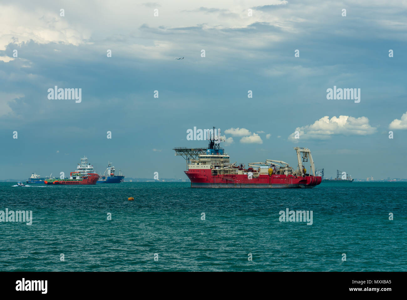 Heavey couche de câble 7 navire transporteur de charges lourdes Banque D'Images