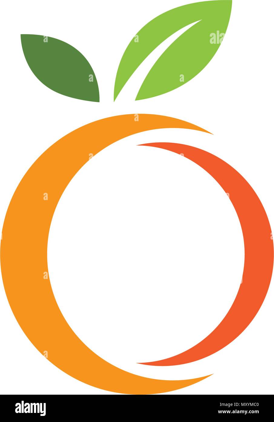 Conception de logo Orange icône vecteur illustration design Illustration de Vecteur