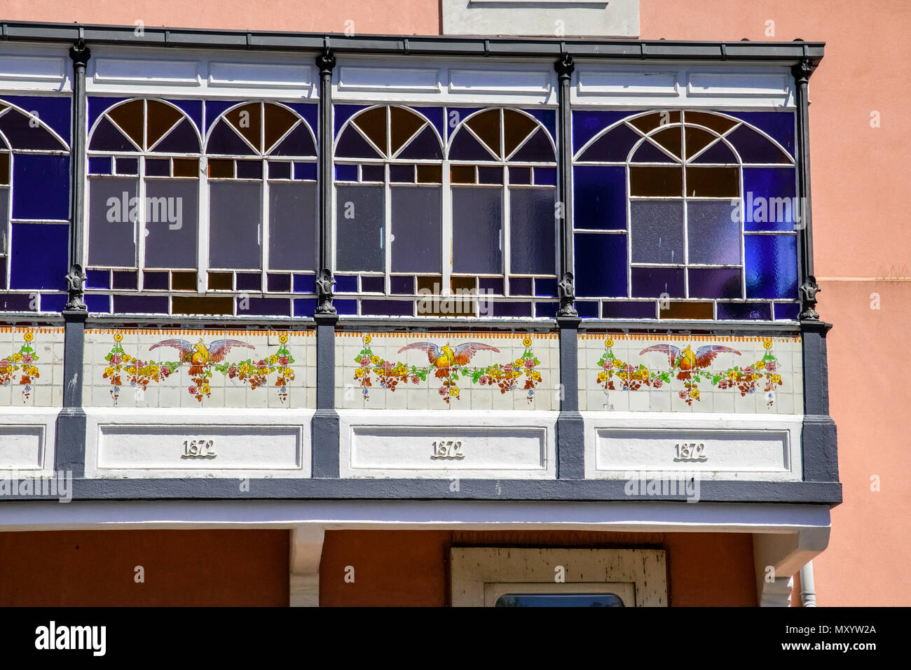 Street View de maisons colorées de Porto, au Portugal. Banque D'Images Street View de maisons colorées de Porto, au Portugal. Banque D'Images