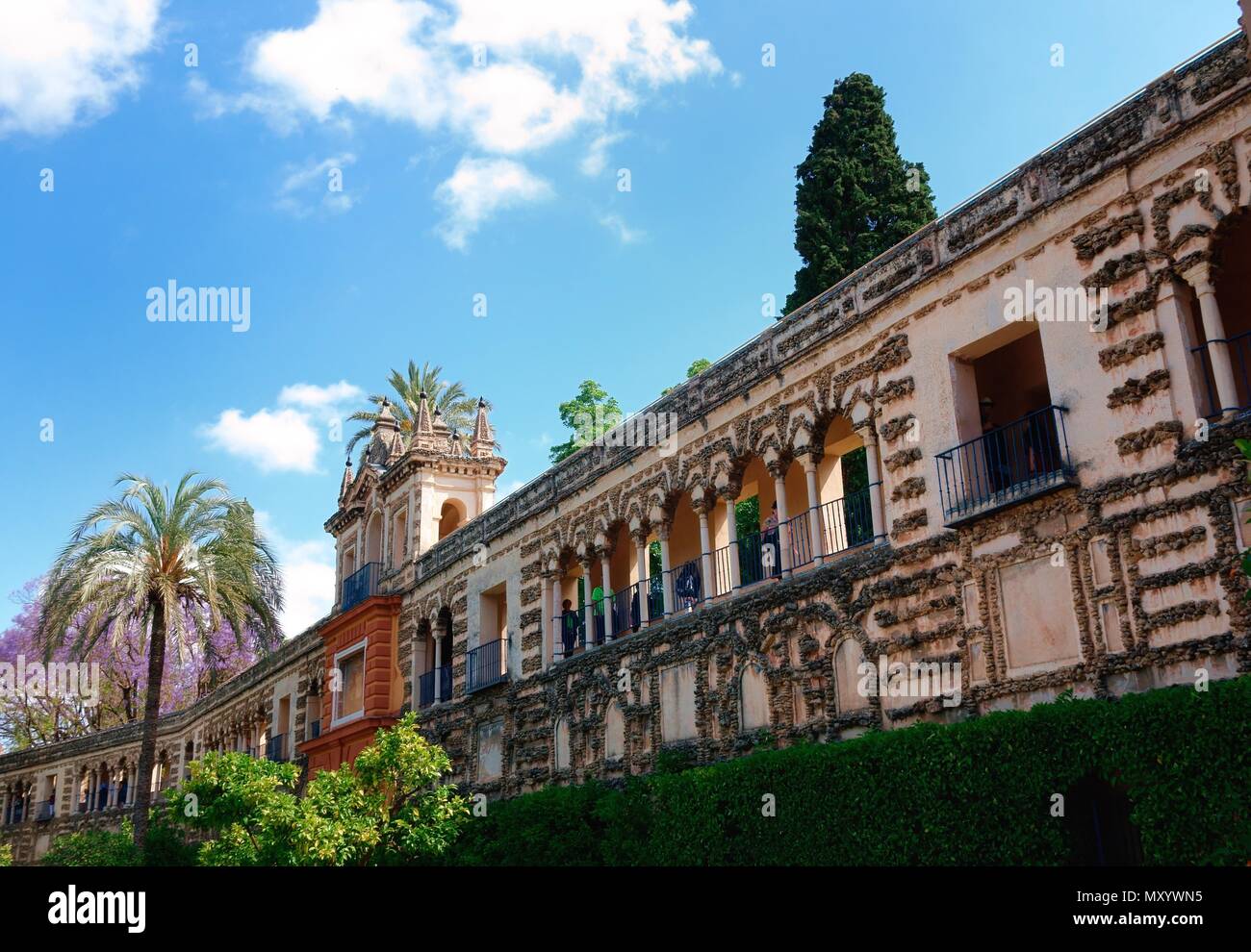 Alaczar palace Seville Banque D'Images