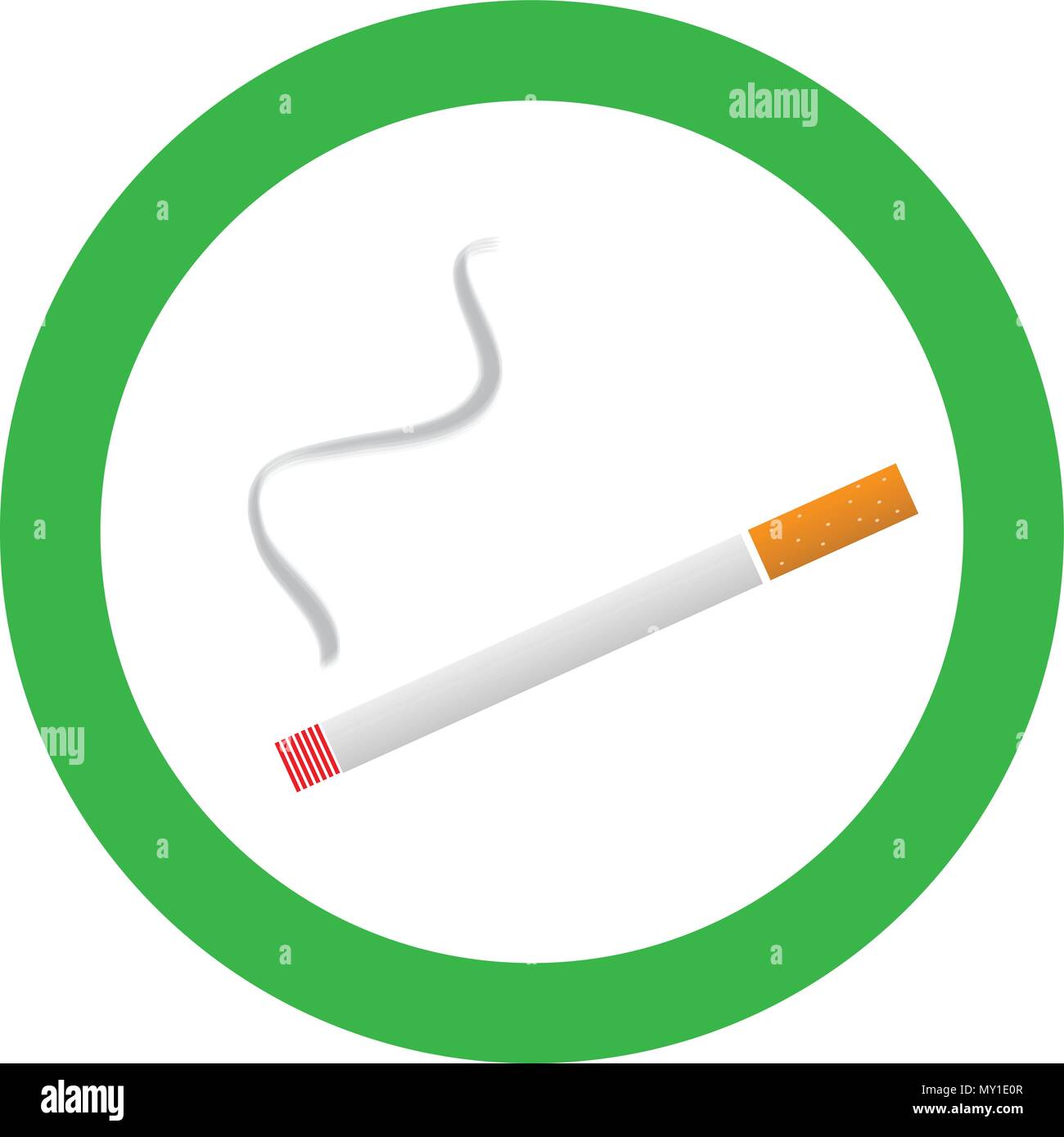 Fumeurs sign vector illustration Illustration de Vecteur