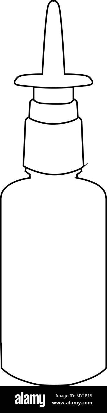 Bouteille en plastique avec une solution salée à usage oral Illustration de Vecteur