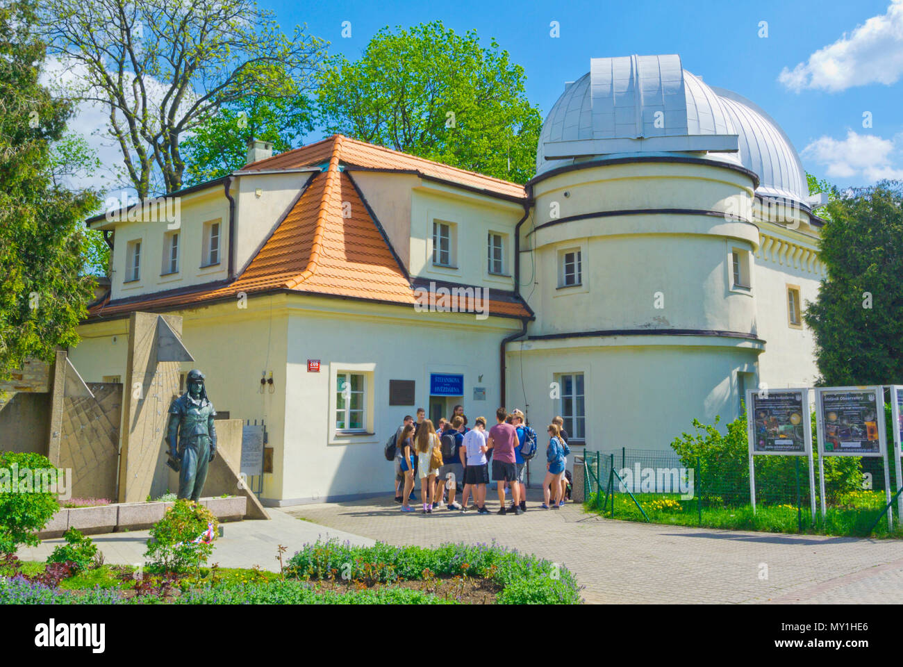 Stefanikova hvezdarna, observatoire, Petrinske sady, Petrin Hill Park, Prague, République Tchèque Banque D'Images
