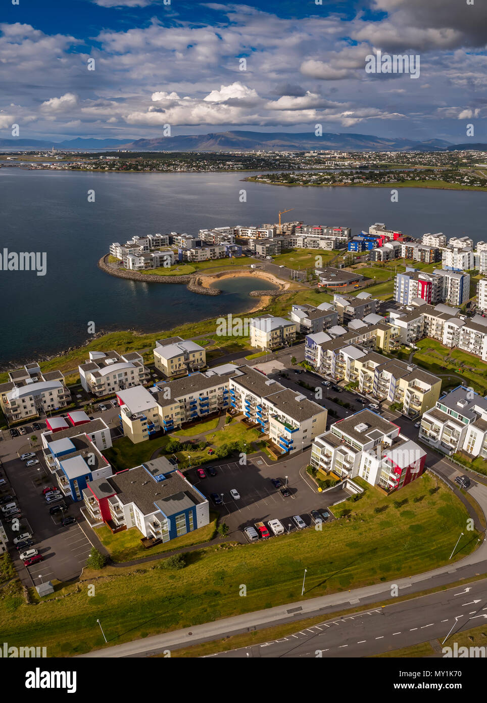Gardabaer, banlieue de Reykjavik, Islande Banque D'Images