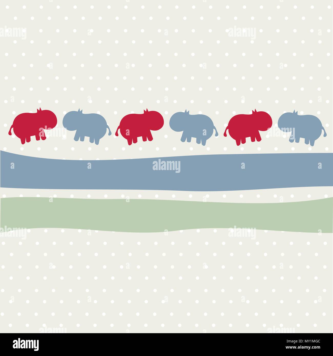 Animal courant continu pour les enfants Illustration de Vecteur