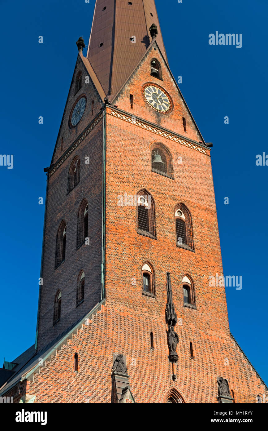 Eglise St Petri Vieille Ville Hambourg Allemagne Banque D'Images