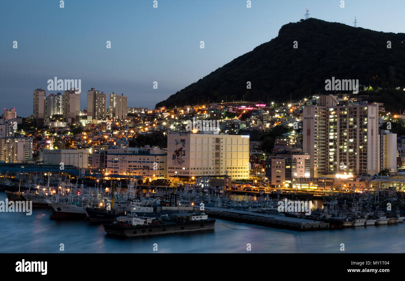 La ville de Busan, en Corée du Sud Banque D'Images