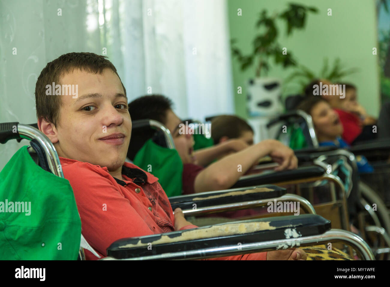 Orhei, Moldova, enfants dans un orphelinat d'état Banque D'Images