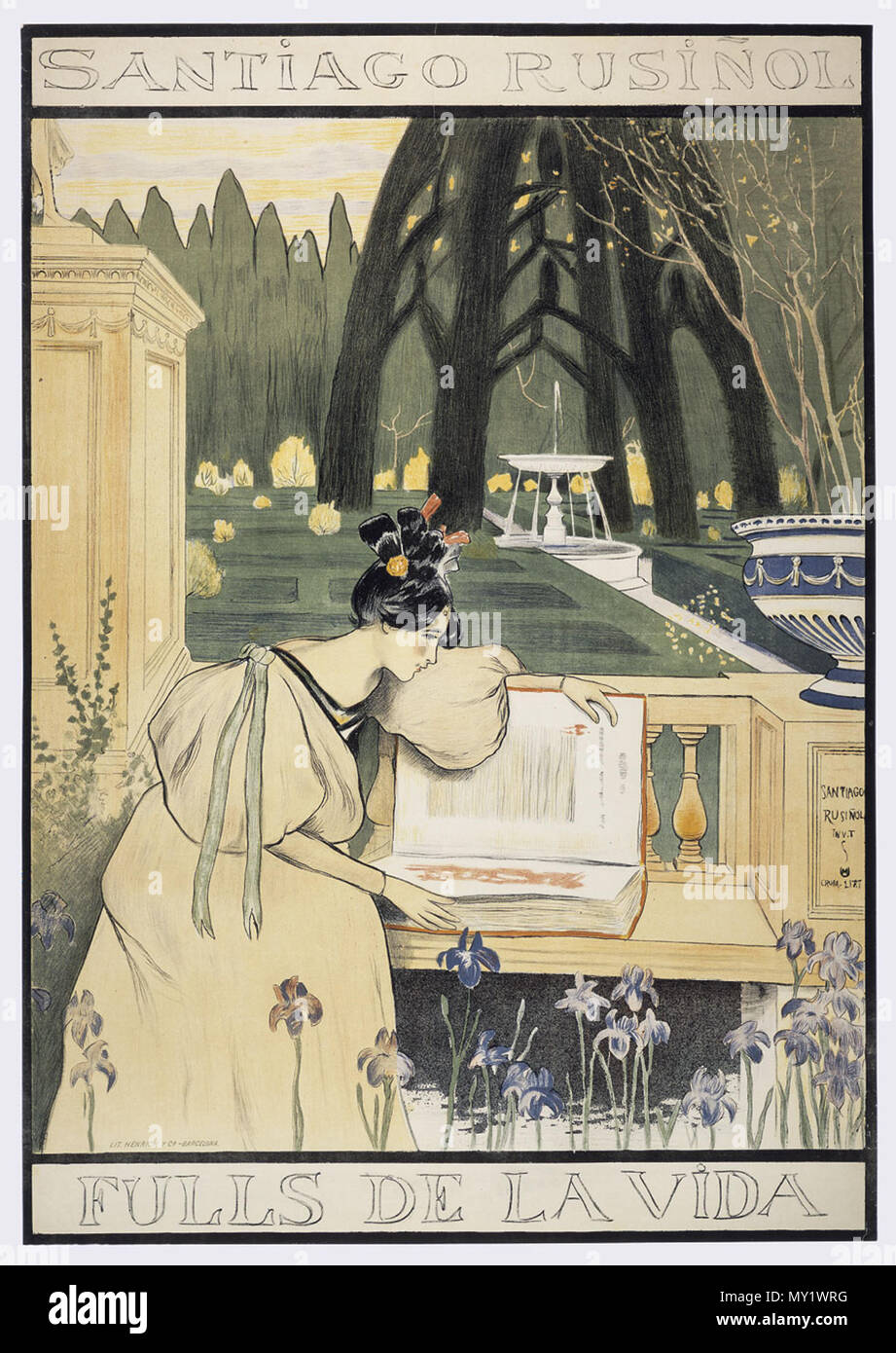 465 Rusiñol i Utrillo - fulls de la vida Banque D'Images