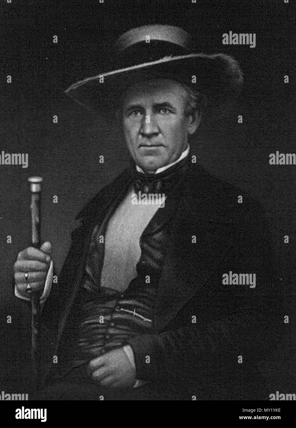 . Sam Houston . Le portrait est de l'Université du Texas à Austing Portrait Gallery, spécifiquement shouston.jpg. La source citée il y a 472 Samuel Houston Banque D'Images