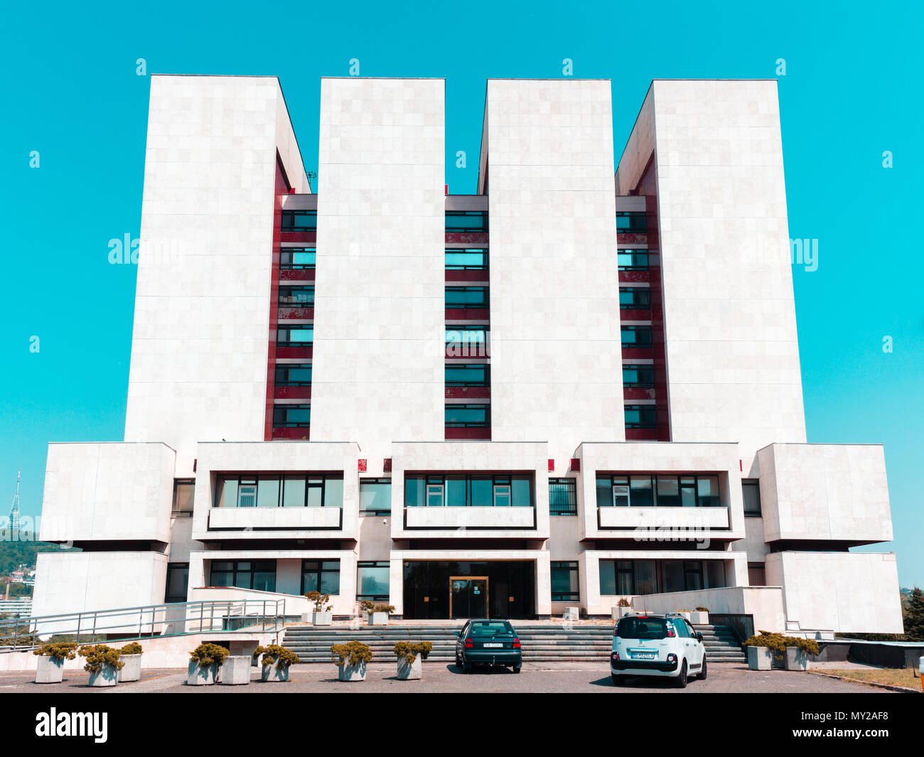 Immeuble des Archives National slovaque à Bratislava, Slovaquie Banque D'Images