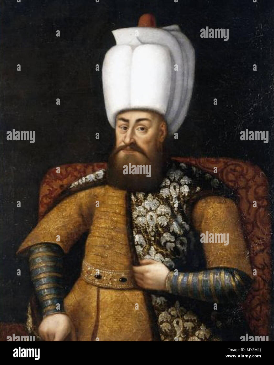 . Anglais : un portrait grandeur nature du sultan Murad III (1574-1595), attribué à un artiste espagnol, 17e siècle . 17e siècle. L'artiste espagnol 507 sultan Murad III Banque D'Images