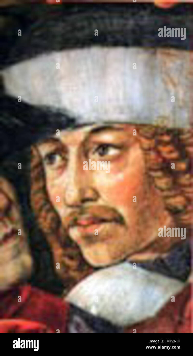 . Vlad Tepes' portrait, tel qu'identifié par le chercheur Mario Clown Océan de Benozzo Gozzoli's "Fresque La processione dei Magi" au Palazzo Medici Riccardi à Florence. . Ce fichier n'est pas informations sur l'auteur. 516 Tepes - Benozzo Gozzoli - de la chapelle du palais Médicis Banque D'Images