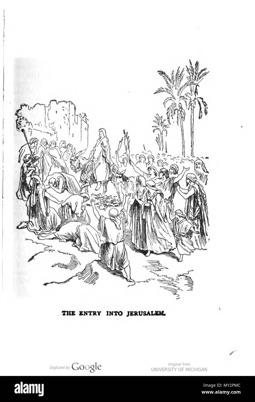 . Anglais : l'entrée à Jérusalem. 1910. Inconnu 519 l'entrée en Jérusalem Banque D'Images