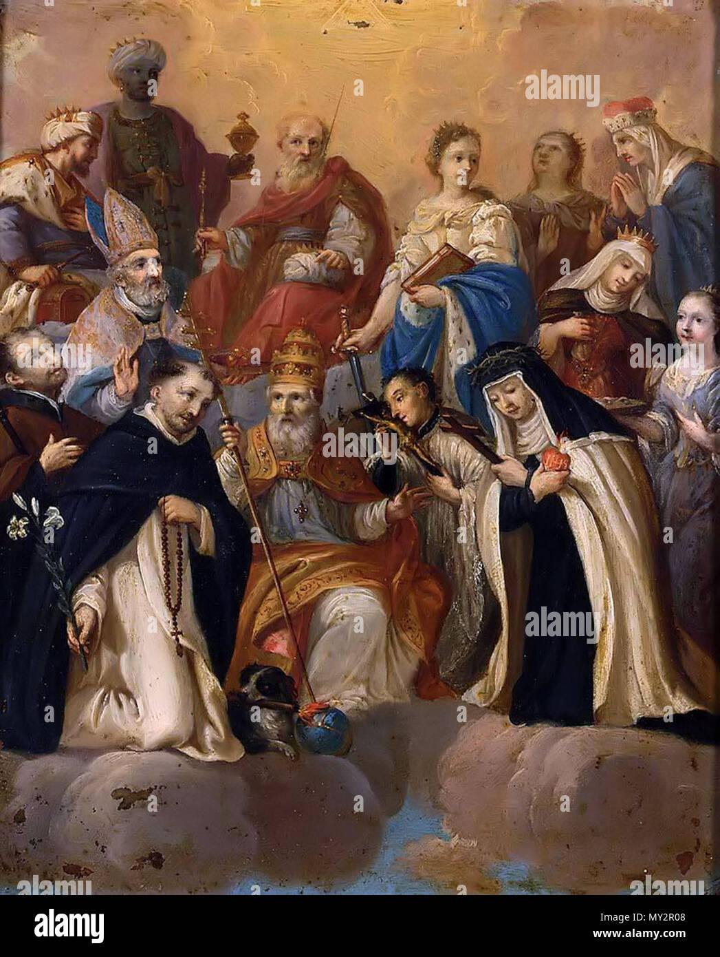 520 LA SAINTE FAMILLE de saints Banque D'Images