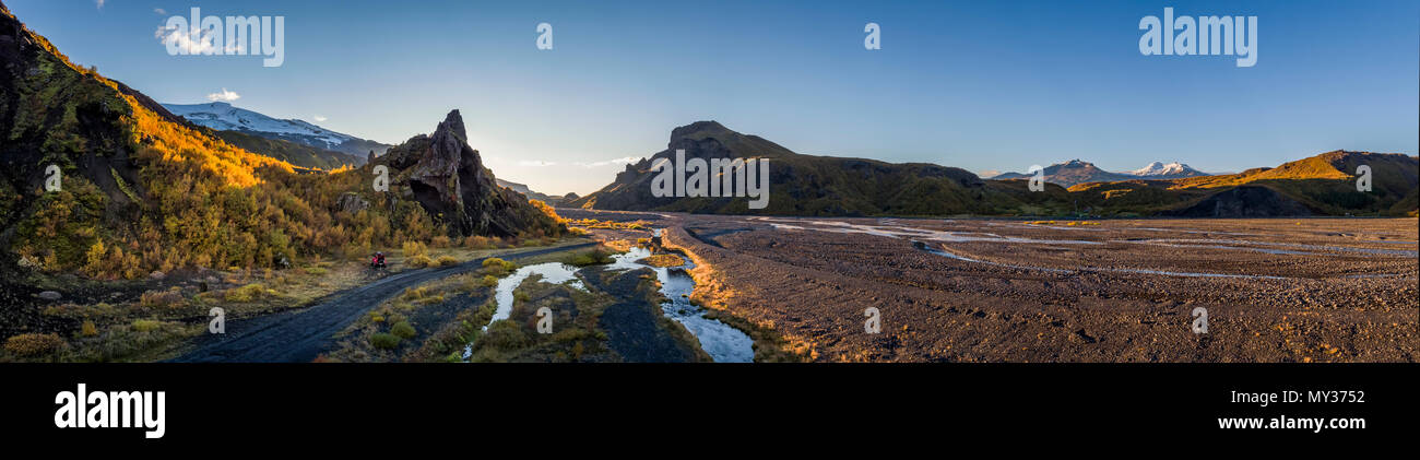 Paysage, Thorsmork, Islande Banque D'Images