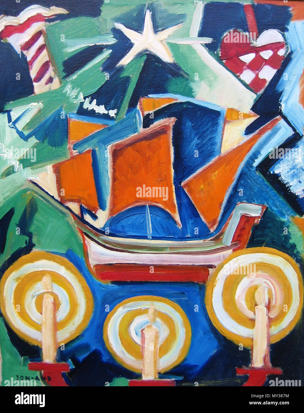 Skepp Och Ljus 492 étoiles - Jean Jon-And Banque D'Images