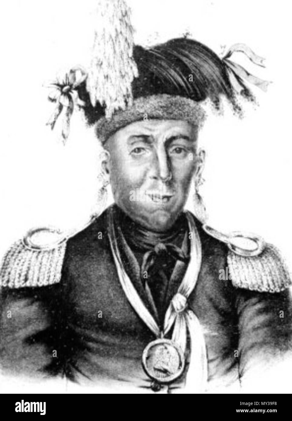 . Anglais : fr:fr:Chef Potawatomi Wabaunsee (peu d'Aube), c. fr:1815. Source : chefs et dirigeants. . Ce fichier n'est pas informations sur l'auteur. 556 Wabaunseei Banque D'Images